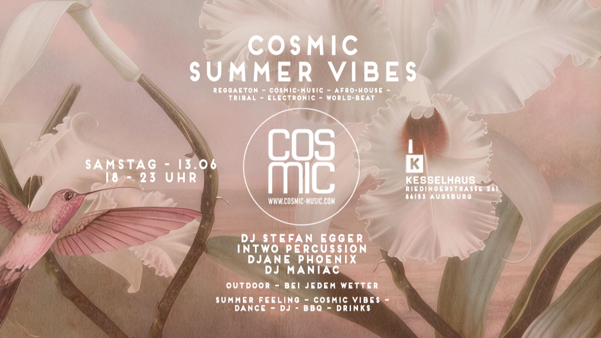 COSMIC SUMMER VIBES - DJ STEFAN EGGER InTwo Percussion Djane PHOENIX DJ MANIAC