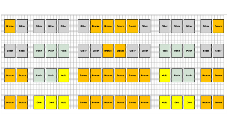 Platin Bereich - 8er Tisch (max. 10 Personen)