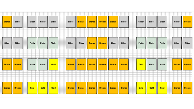 Gold Bereich - 8er Tisch (max. 10 Personen)